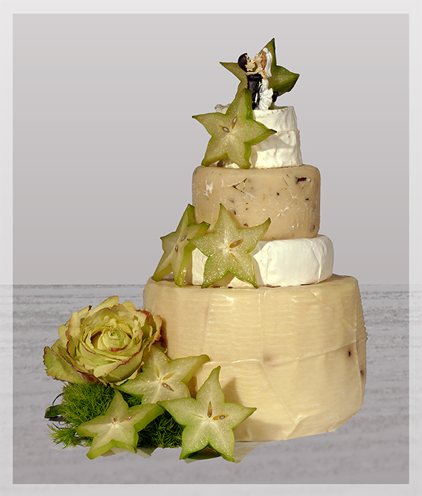 Käse-Hochzeitstorten