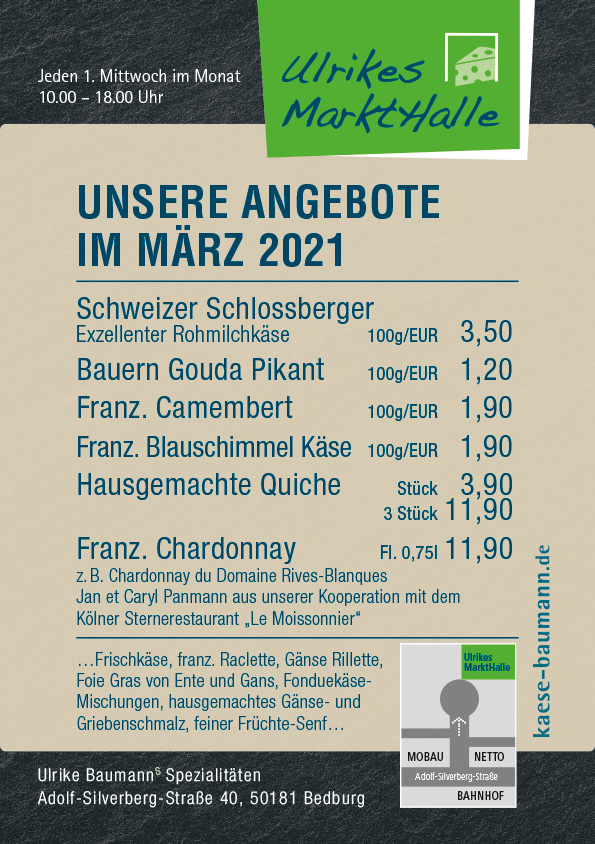 Ulrikes MarktHalle – Angebote Ulrikes MarktHalle – Angebote